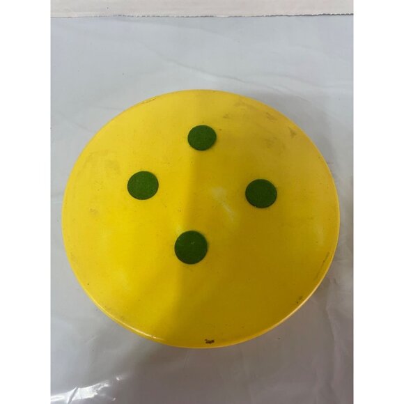 Dresser Powder Trinket Box Yellow Hobbiest Piece 6”x2” - Picture 4 of 7